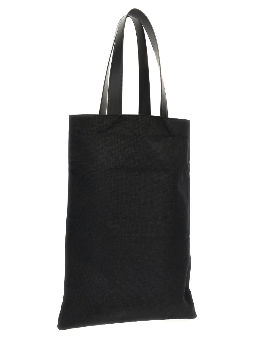 Jil Sander 'flat Shopper' Large Shopping Bag In Black