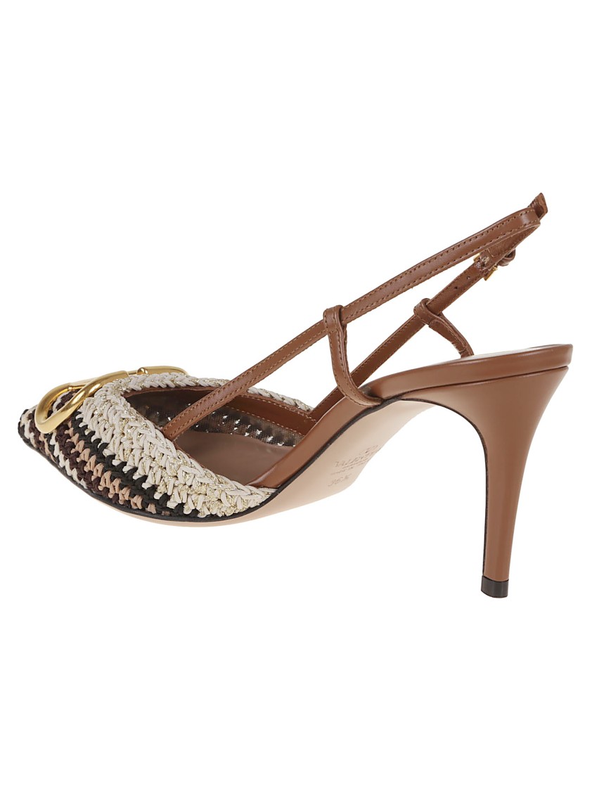 Valentino Vlogo Signature Slingback Pumps