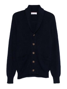 Brunello Cucinelli Shiny Linen Twill Jacket With Necklace