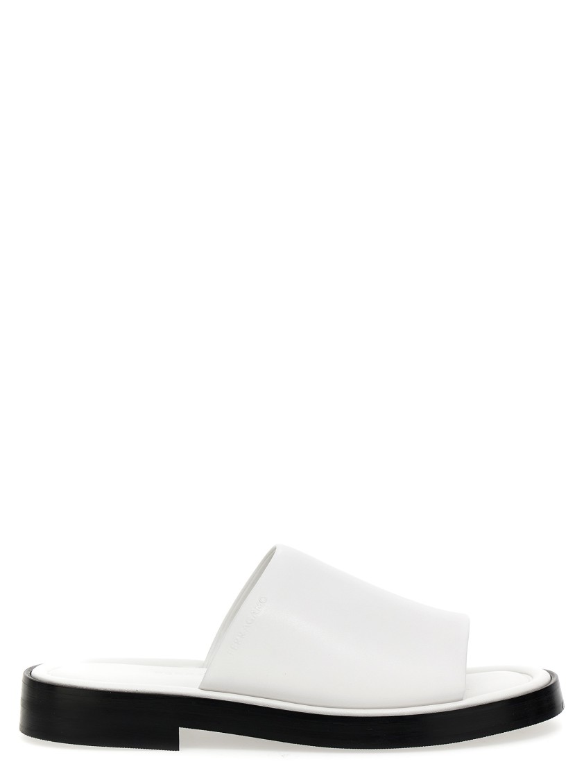 Ferragamo Woman Sandals White Size 8 Calfskin In White
