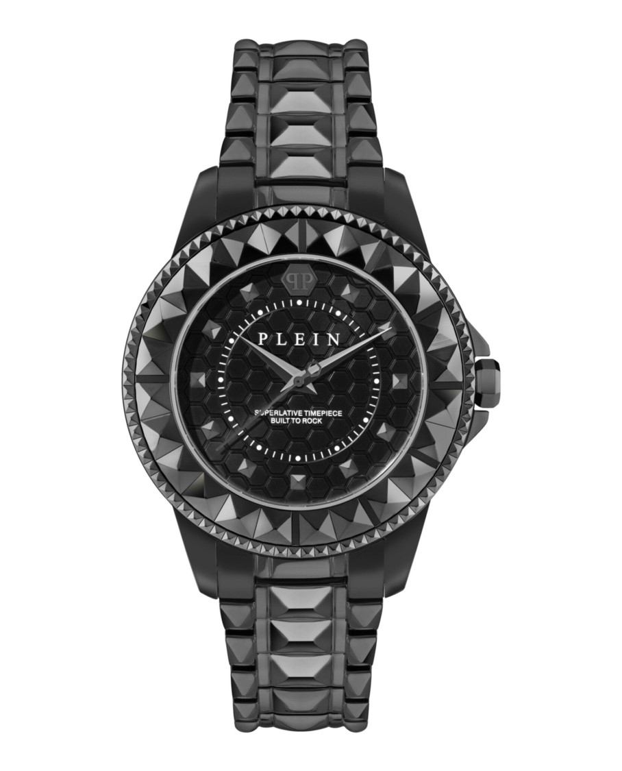 Philipp Plein Plein Lady Rock Bracelet Watch In Black