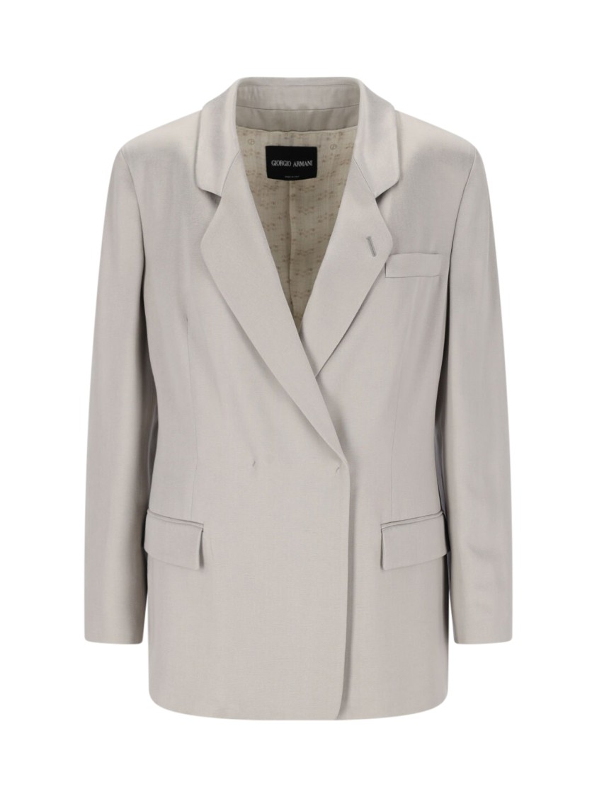 Giorgio Armani Double-breasted Blazer - Grey