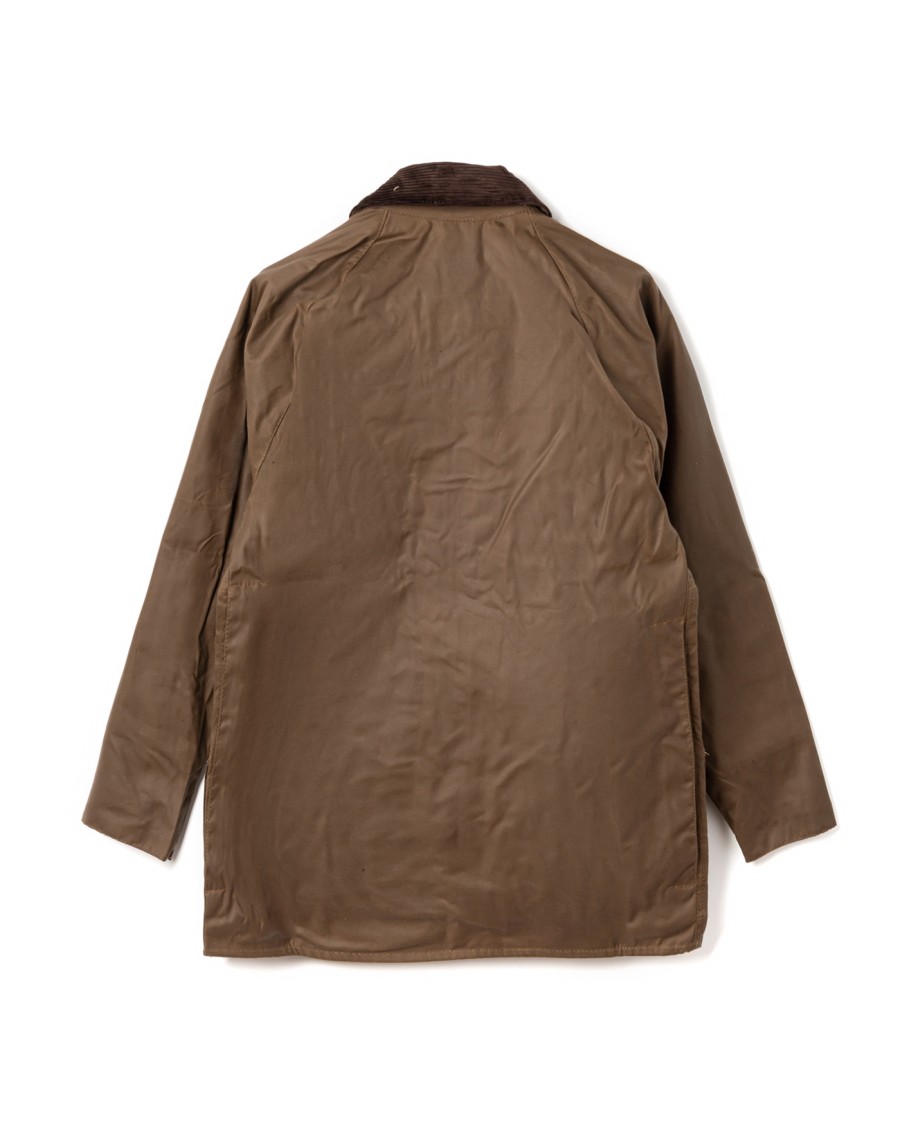 Barbour Beaufort Waxed Cotton Jacket With Iconic Design Elements In Brown