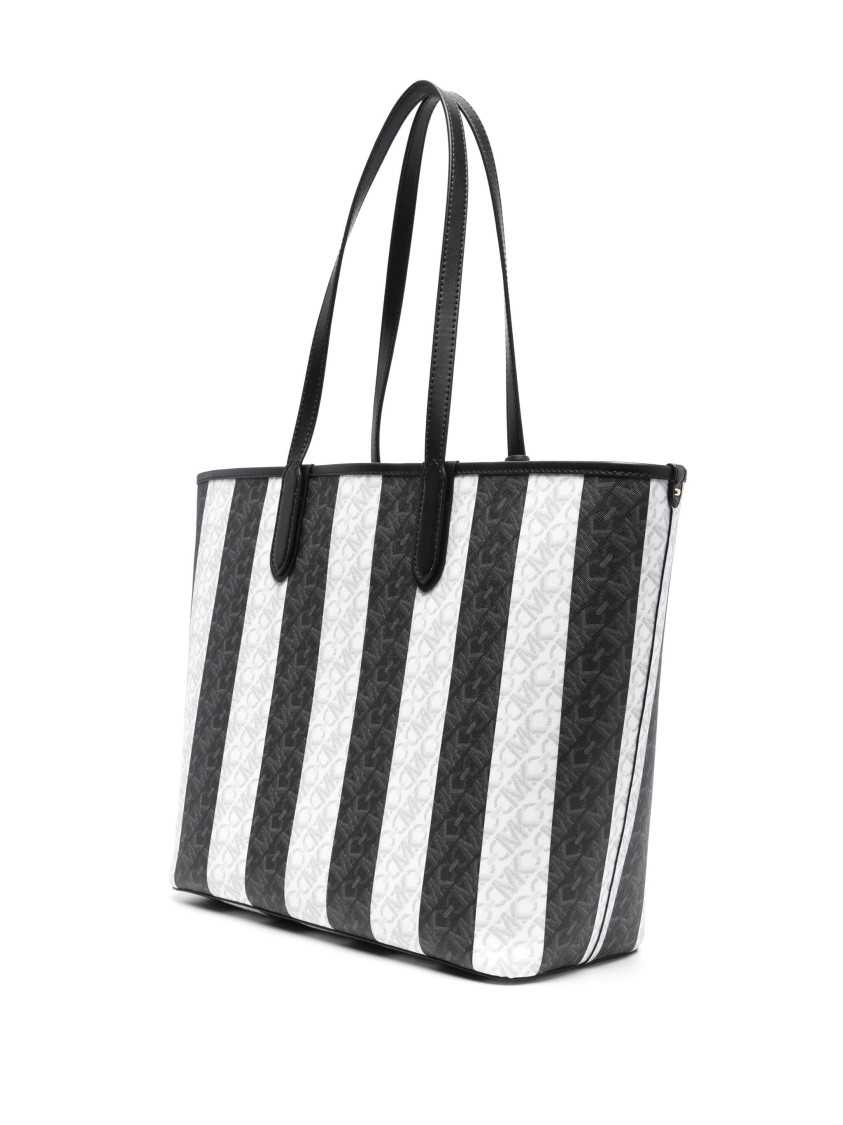 Michael Kors Large Ew Reversible Tote In Black