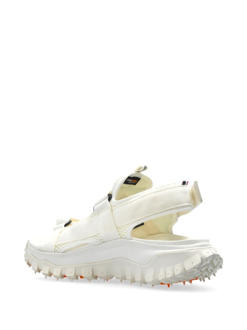 Moncler Sporty White Sandals With Adjustable Straps In White
