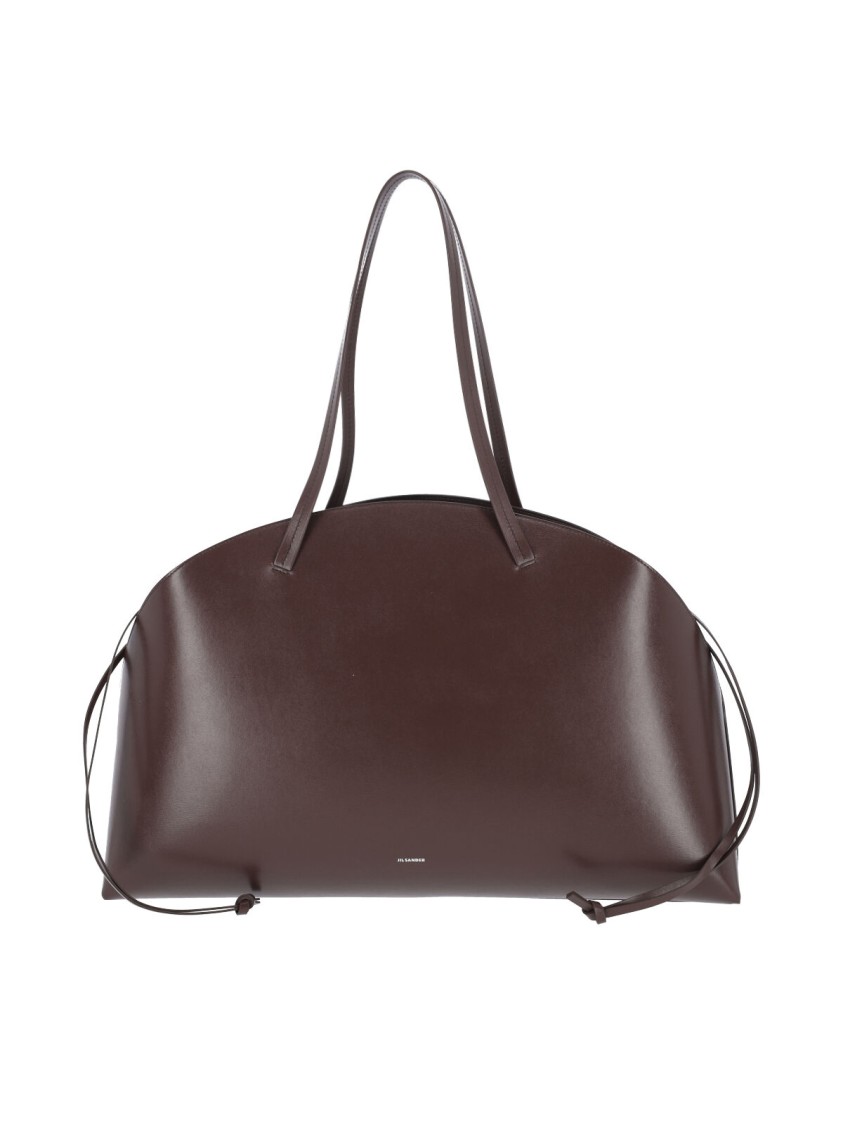 Jil Sander Logo Printed Drawstring Shoulder Bag