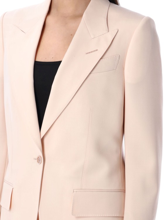 Tom Ford Blush Single-Breasted Blazer in Neutrals | THE LIST