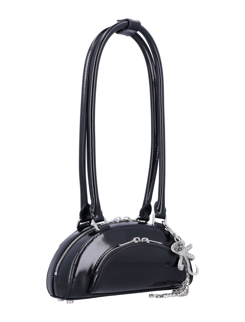 Self-portrait Curved Charm Shoulder Bag