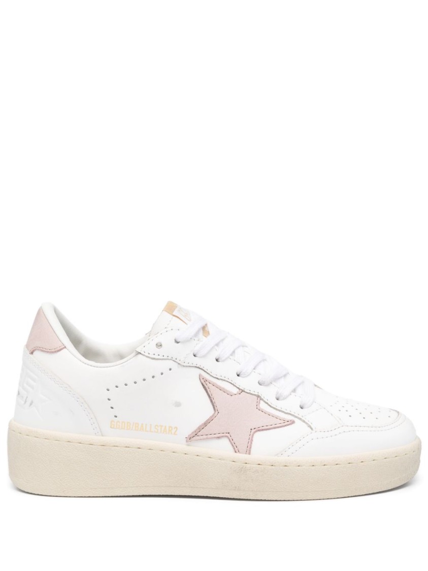 Golden Goose Low-top Sneakers With Star Detail In White