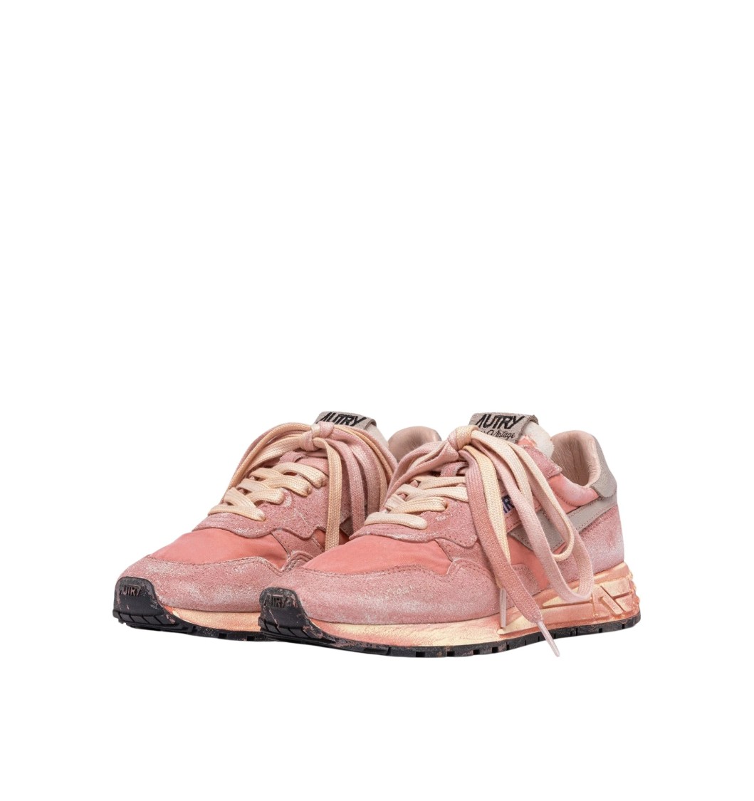 Autry Reelwind Sv Low Sket Nyl Pink Pink Sneaker In Neutral