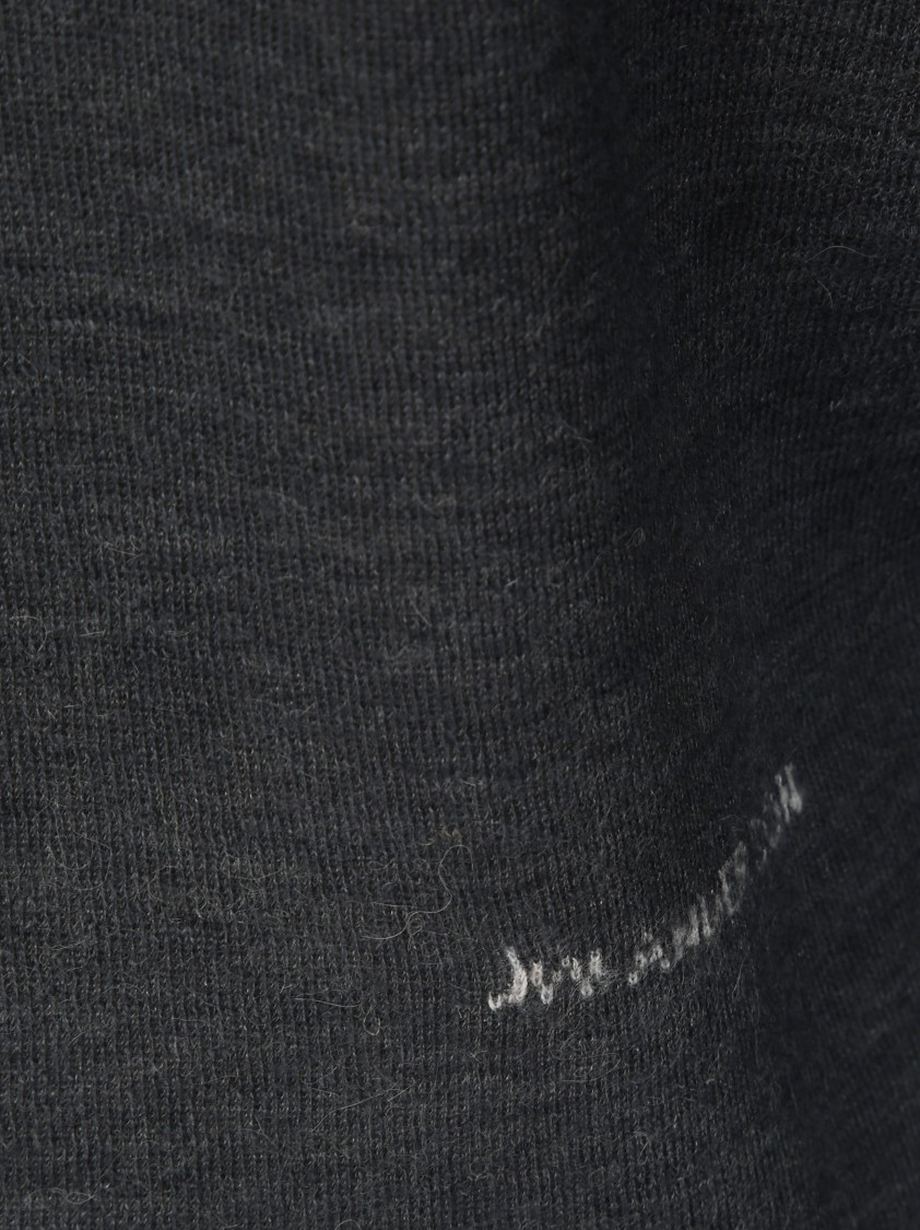 Jw Anderson J. W. Anderson Fitted Grey Turtleneck Jumper In Black