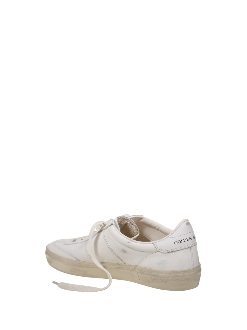 Shop Golden Goose Soul-star Nappa Upper Leather Hf Tongue Leather Heel In White