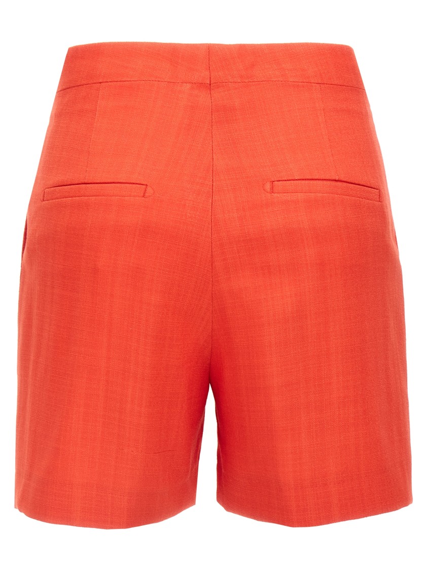 Tagliatore 'b-elle' Shorts With Back Pockets And Belt Loops In Orange