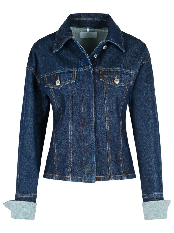 【送料&関税込】SportMax gange Blue Denim Jacket Sportmax Gange' Blue Denim Jacket in Blue | THE LIST