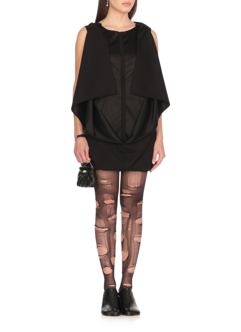 Mm6 Maison Margiela Mm6 By Maison Margiela Black Viscose Dress In Black