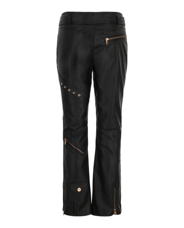 パンツ Versace Zipper Detailed Leather Pants Versace Zipper Detailed Leather Pants - Leggings - Save $75