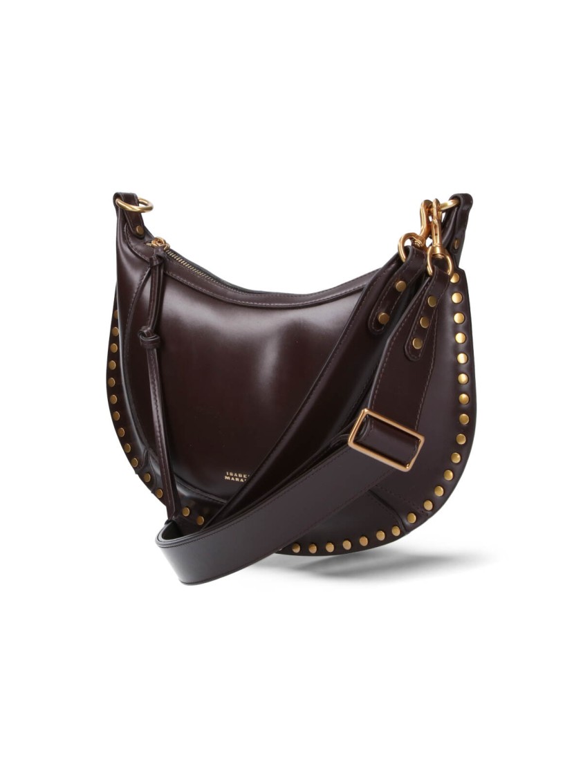 Isabel Marant Naoko Leather Crossbody Bag In Brown