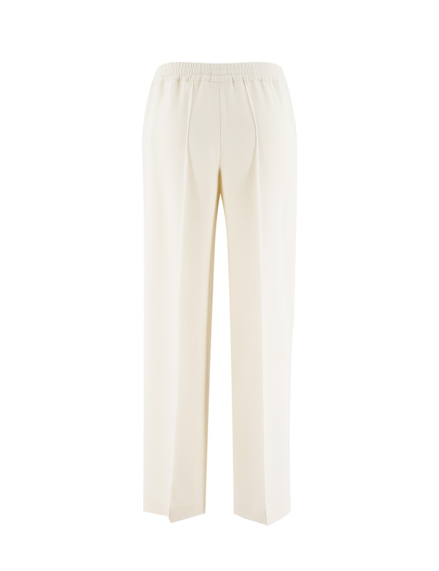Shop Aspesi Wide Straight Leg Natural Trousers In Neutrals