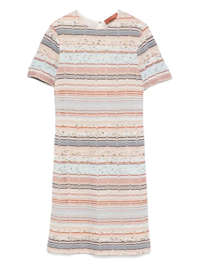 Missoni Mini Dress With Horizontal Stripes In Multi
