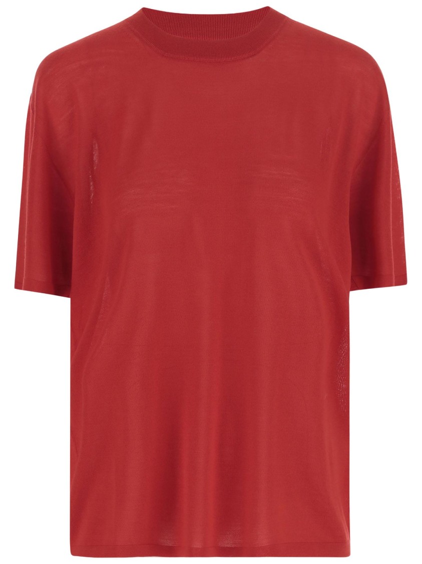 Armarium Relaxed-fit Wool T-shirt In Red