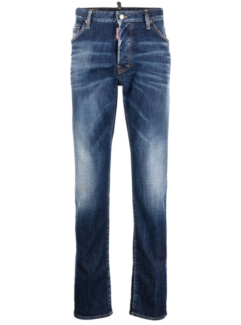 Dsquared2 Cool Guy Distressed Skinny Jeans In Blue