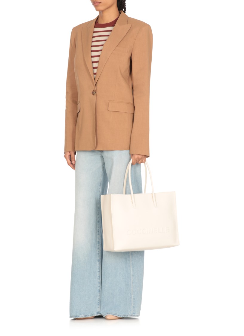 Shop Coccinelle Ivory Myrtha Bag