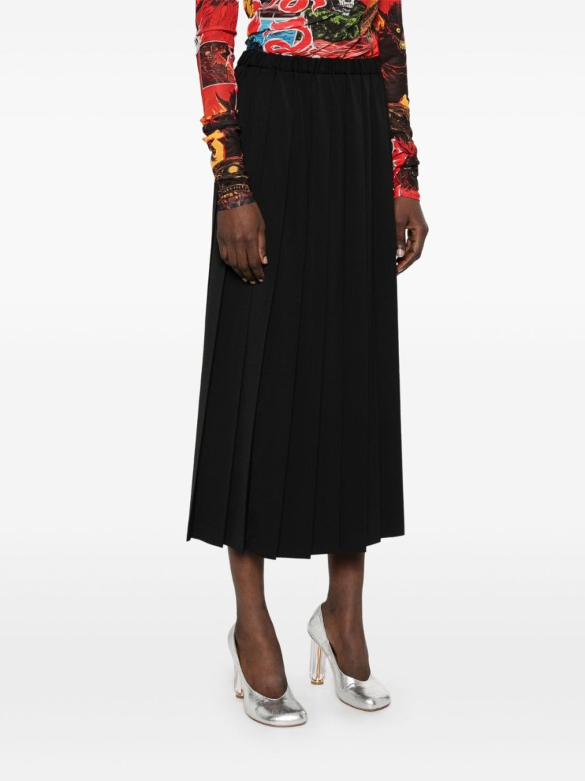 JUNYA WATANABE JUNYA WATANABE PLEATED MIDI SKIRT WITH FLARED DESIGN