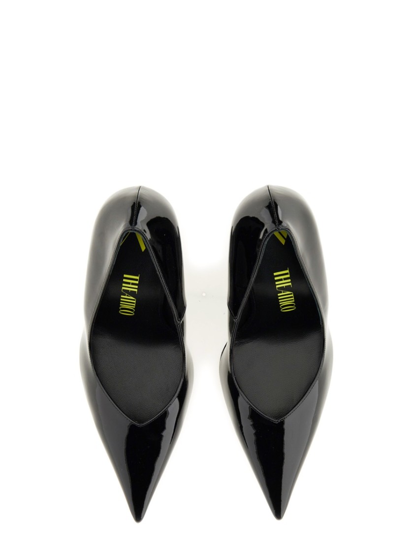 Attico Cheope 105mm Pointed-toe Pumps In Black
