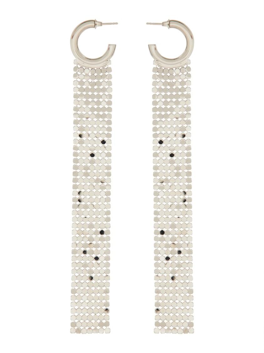 Rabanne Mesh Earrings In Neutral