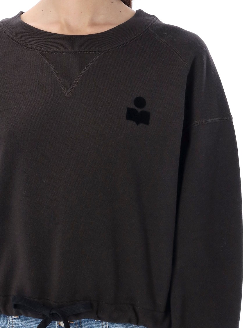 Isabel Marant Étoile Isabel Marant Etoile Margo Cropped Hoodie In Black