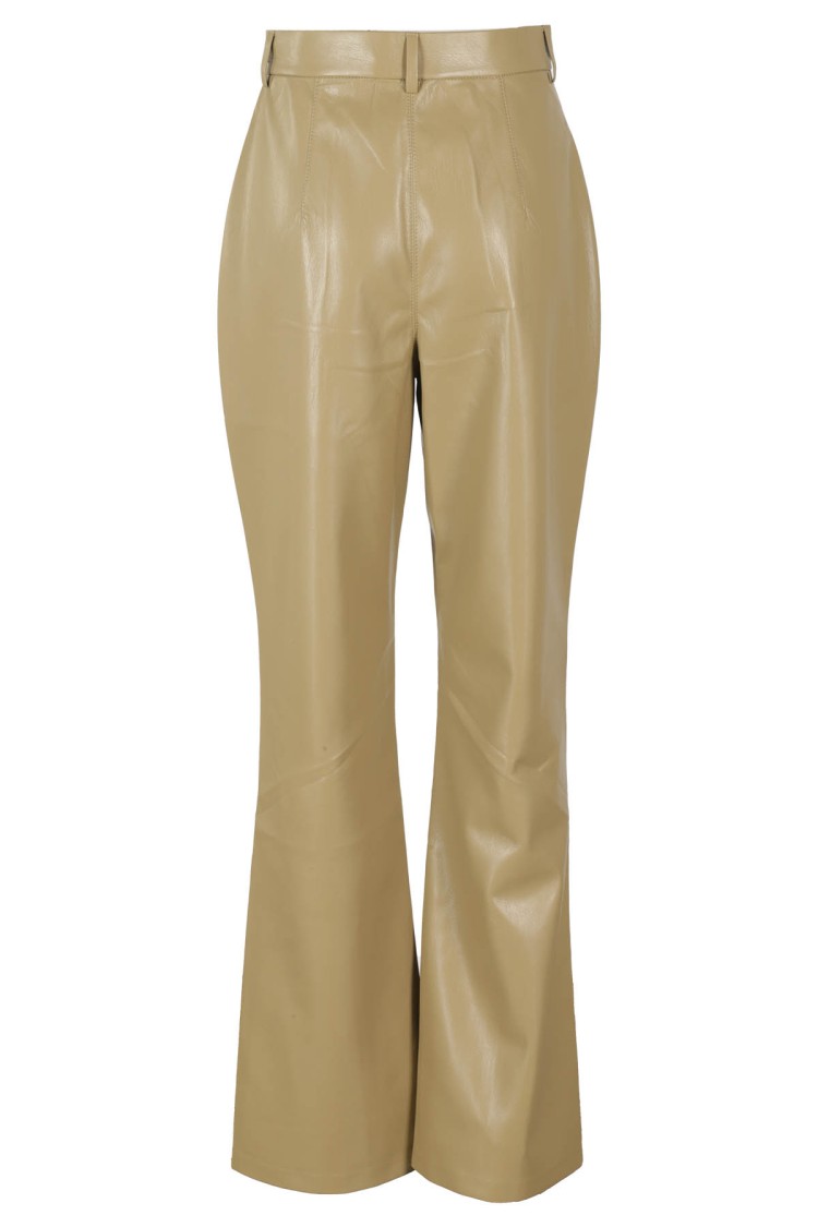 Nanushka Leena Faux-leather Trousers In Green