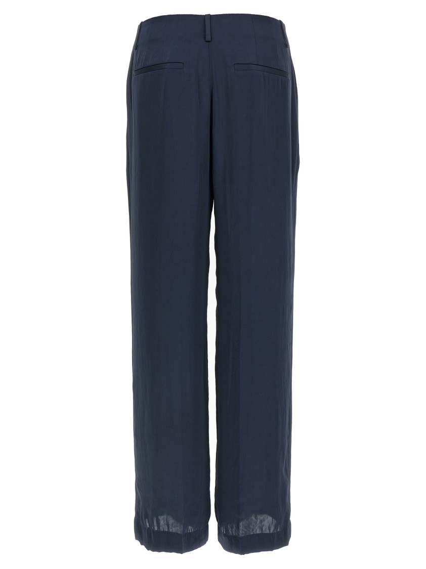 Theory Tailored High Waist Wide Leg Trousers
