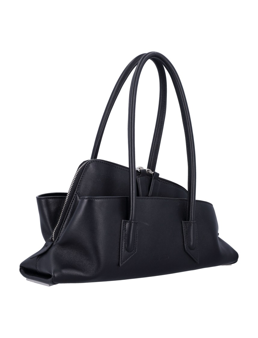 Attico The La Passeggiata Small Tote Bag In Black