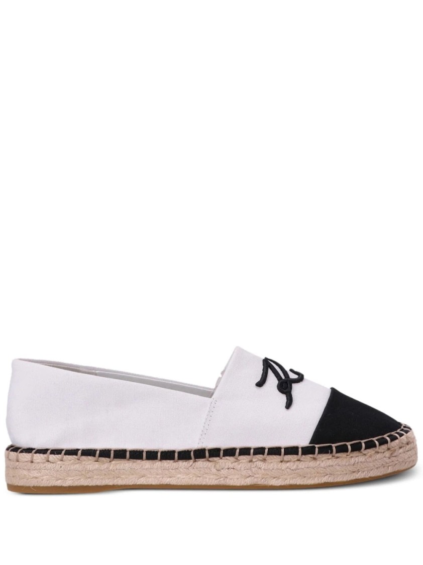 Karl Lagerfeld Kamini Duo Espadrilles In White