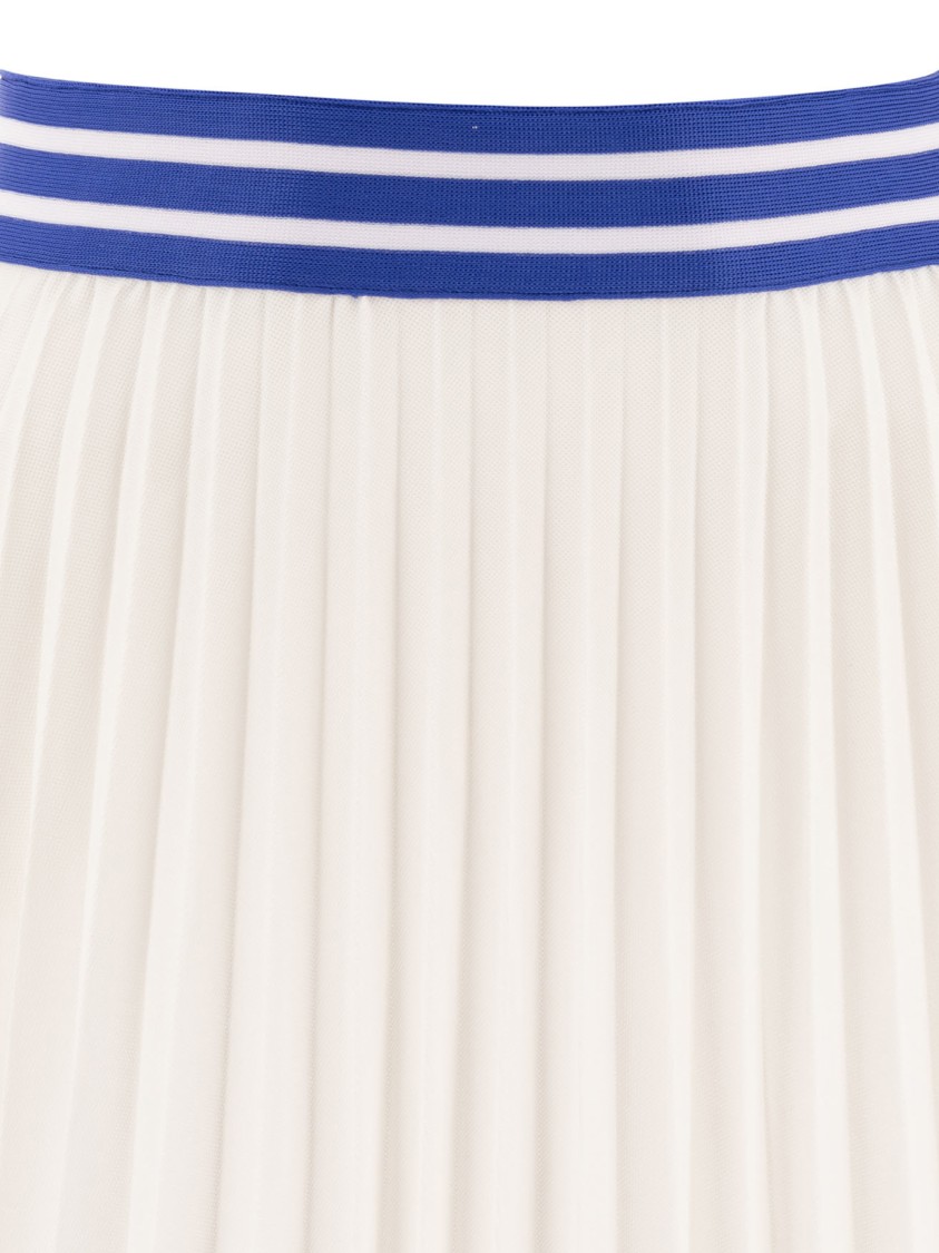 Bode Pleated Lightweight Skirt In White
