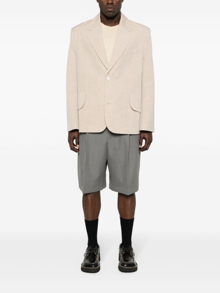 Jacquemus La Veste Titolo Blazer Jacket In Neutral