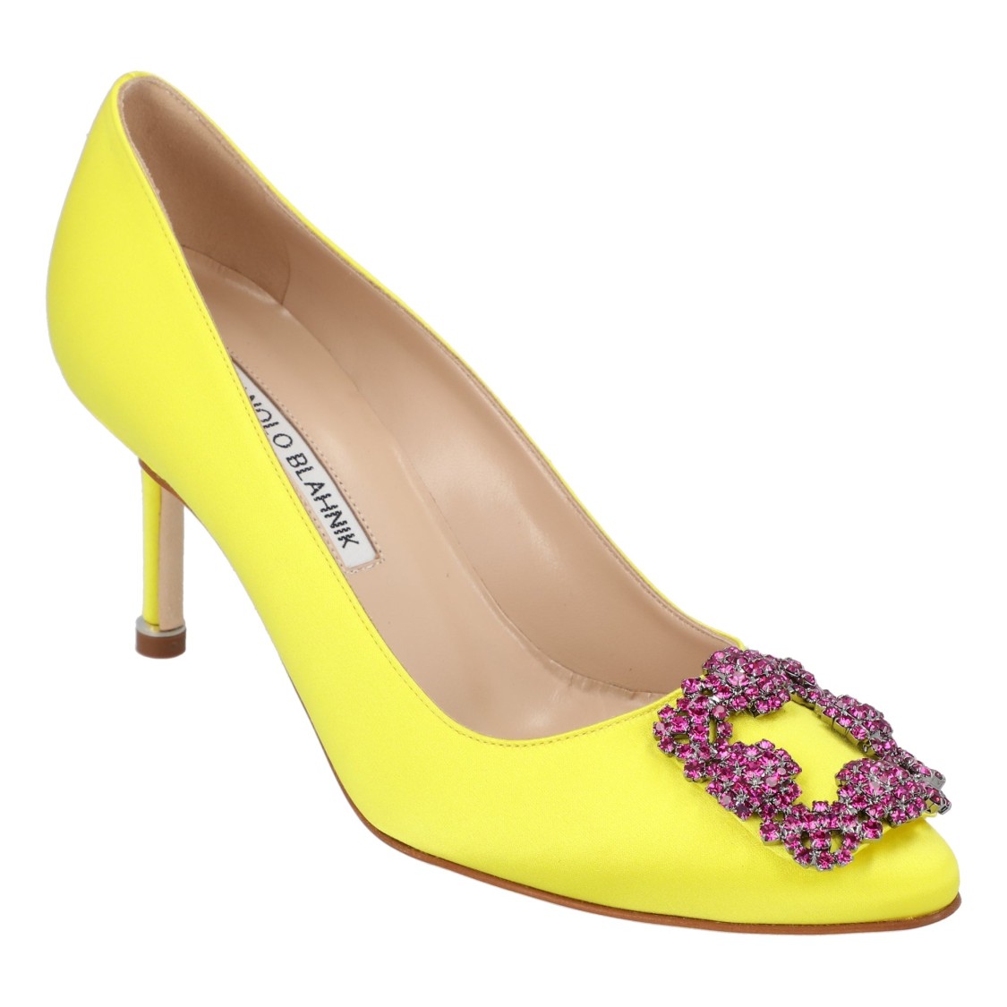 Manolo Blahnik Hangisi 70mm Leather Pumps