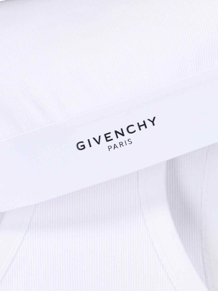 Givenchy White Elastane Top In White