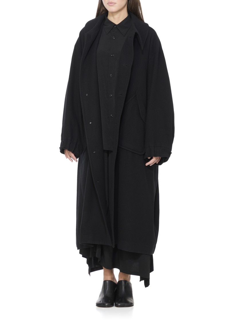 Y's Shirt With Cut Out Details In Black