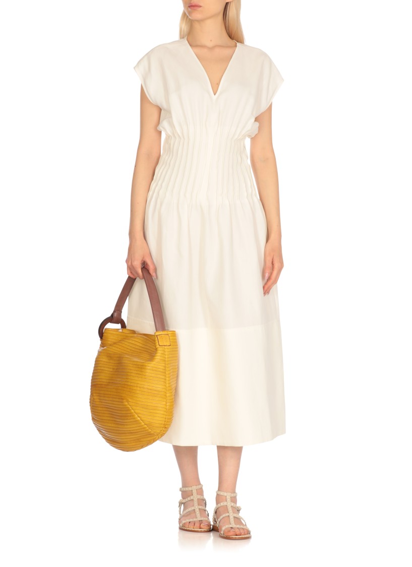 Majo Yellow Leather Shoulder Bag
