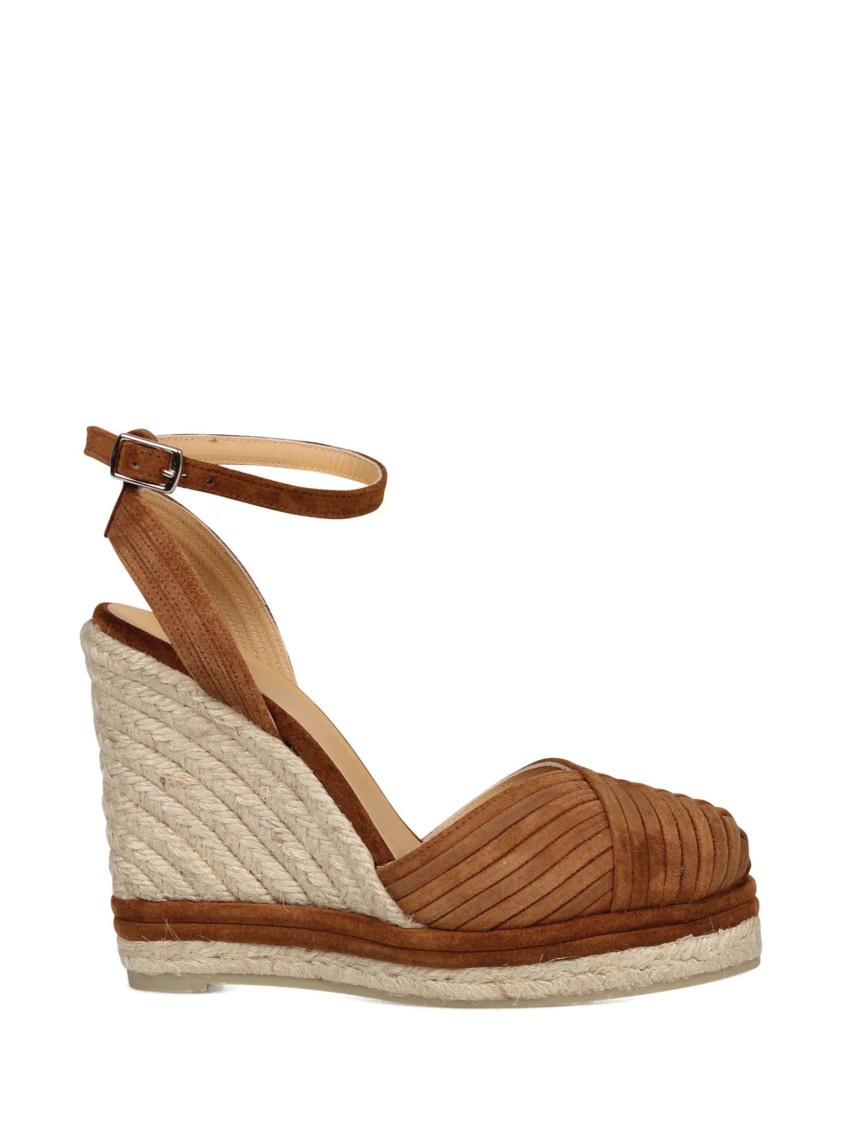 Castaã±er Castaner Colina 186 Wedge Espadrilla In Gold