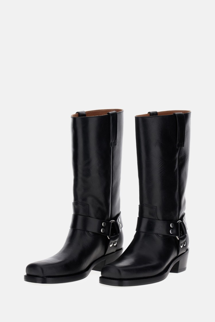 Paris Texas Roxy Boot With Heel In Black