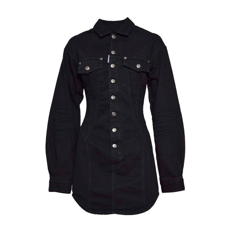 オールインワン・サロペット Dsquared2 Black Denim Bull Sexy Shape Short Dress Dsquared2 Black Denim Bull Sexy Shape Short Dress | THE LIST