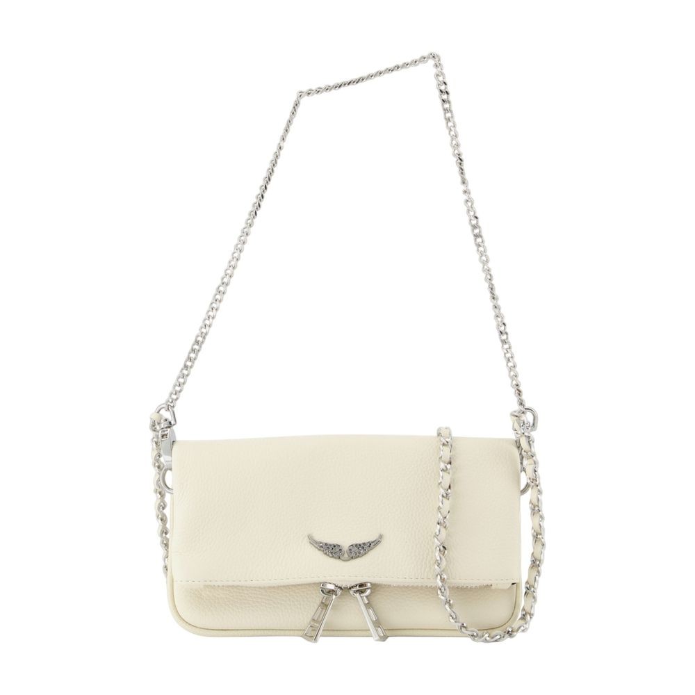 Zadig & Voltaire Zadig&voltaire Rock Nano Wallet On Chain In Neutral