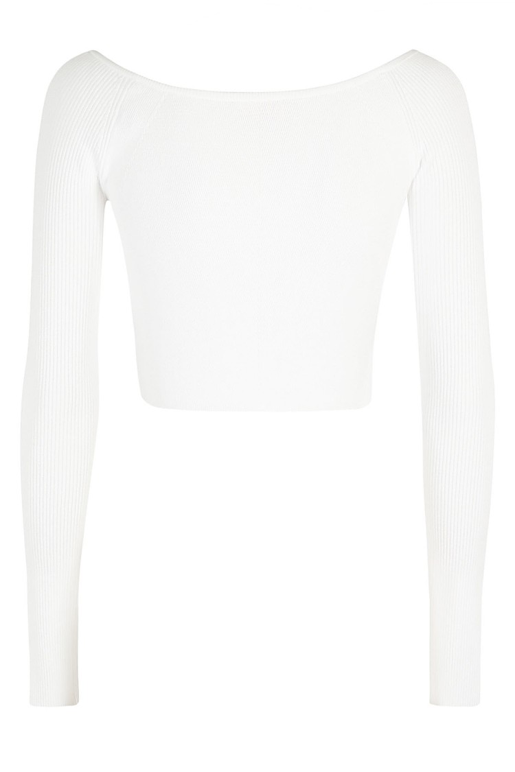 Diesel Top In Viscose Yarn From Responsibly Managed Forests In White