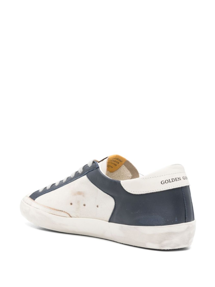 Shop Golden Goose Low-top Sneakers With Contrast Panels In White