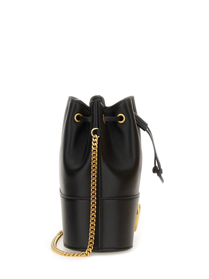 Valentino Garavani Mini Bucket Bag With Chain "vlogo Signature"