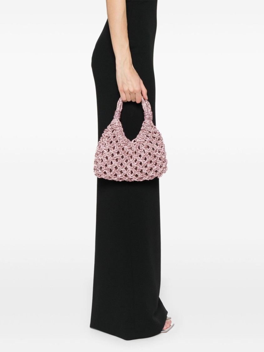Shop Hibourama Woven Textured  Handbag