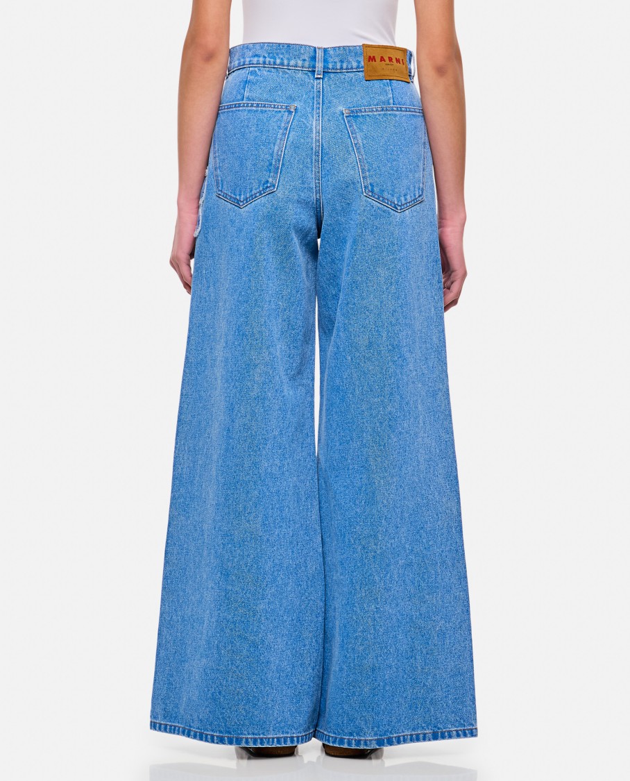 Marni Wide-leg Jeans In Blue