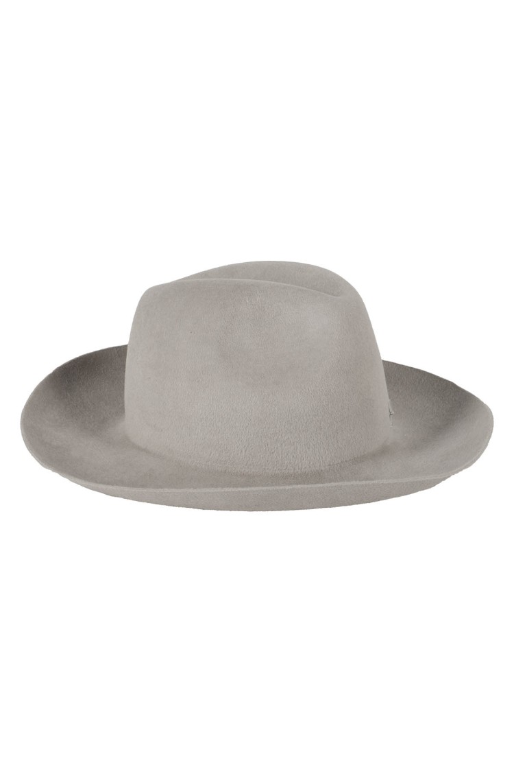 Ruslan Baginskiy Felt Cowboy Hat With Embroidery In Grey
